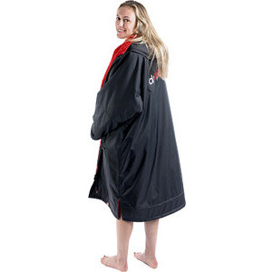 Dryrobe Advance Long Sleeve Change Robe V3 DR104V3 - Black / Red